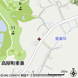 広島県東広島市高屋町重兼270周辺の地図