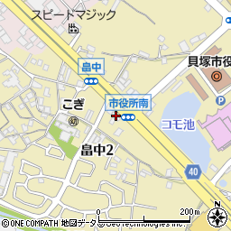 淡路島バーガー　貝塚店周辺の地図