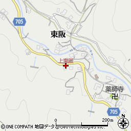 上東阪周辺の地図