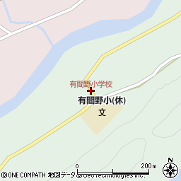 有間野小学校周辺の地図