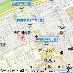 広島銀行戸坂支店周辺の地図
