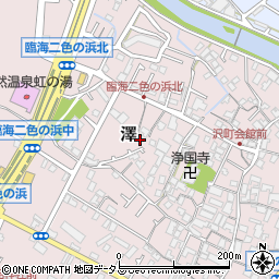 大阪府貝塚市澤周辺の地図