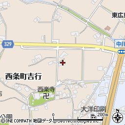 広島県東広島市西条町吉行1821周辺の地図