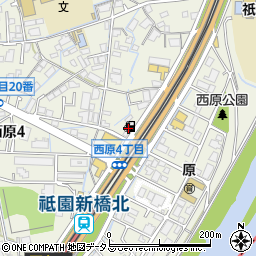 ＥＮＥＯＳ　Ｄｒ．Ｄｒｉｖｅセルフ祇園新道ＳＳ周辺の地図
