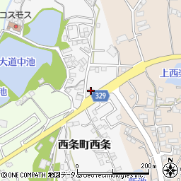 広島県東広島市西条町西条147-1周辺の地図