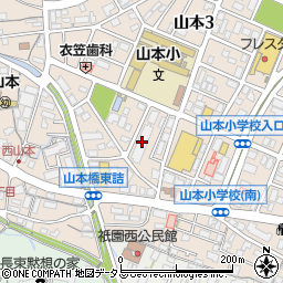 サーパス祇園南周辺の地図