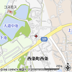 広島県東広島市西条町西条31周辺の地図