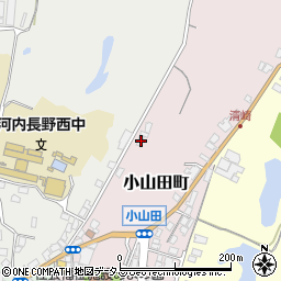 大阪府河内長野市小山田町197-2周辺の地図