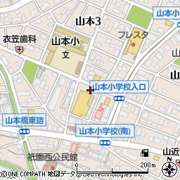 マルショク山本店駐車場周辺の地図