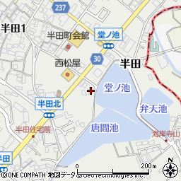 大阪府貝塚市半田764周辺の地図