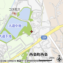 広島県東広島市西条町西条25周辺の地図