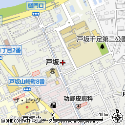 西日本電信電話　広島戸坂電話交換所周辺の地図