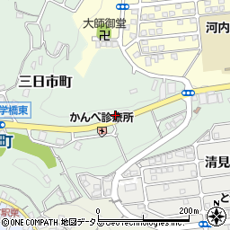 大阪府河内長野市三日市町574周辺の地図