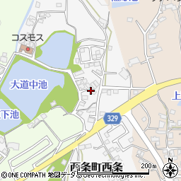 広島県東広島市西条町西条33周辺の地図