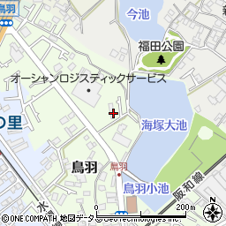 大阪府貝塚市鳥羽139周辺の地図