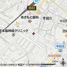 大阪府貝塚市半田679-4周辺の地図