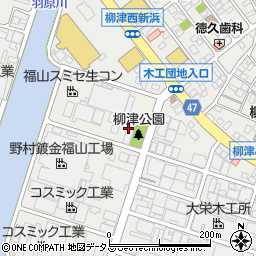 ヤクルト新広島販売松永センター周辺の地図
