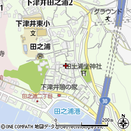 岡山県倉敷市下津井田之浦1丁目周辺の地図