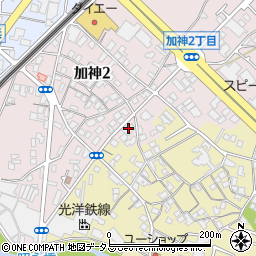 西誓寺周辺の地図