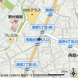 祇園出張所前周辺の地図