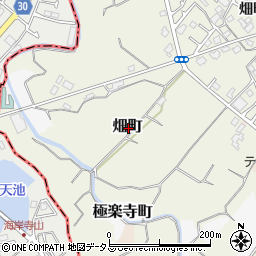 大阪府岸和田市畑町周辺の地図