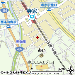 広島県東広島市寺家駅前8周辺の地図