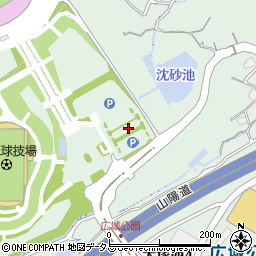 広島広域公園駐車場周辺の地図