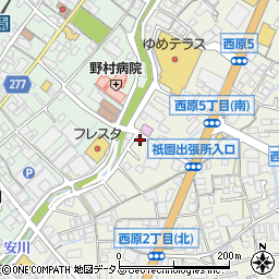 美容室ＢＢ７祇園店周辺の地図