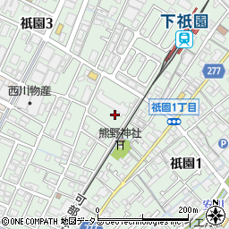 DURGA 祇園店周辺の地図