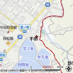 大阪府貝塚市半田588-3周辺の地図