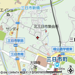 大阪府河内長野市三日市町1106-1周辺の地図