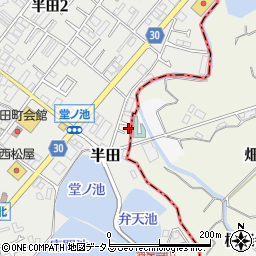 大阪府貝塚市半田586周辺の地図