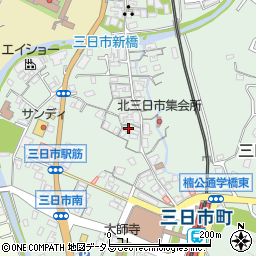 大阪府河内長野市三日市町1106-3周辺の地図