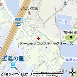 大阪府貝塚市鳥羽181周辺の地図