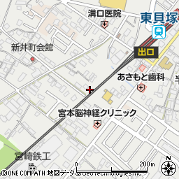 大阪府貝塚市半田41-2周辺の地図