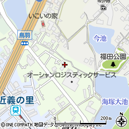 大阪府貝塚市鳥羽168周辺の地図