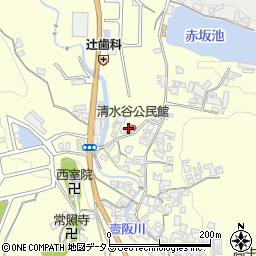 清水谷公民館周辺の地図