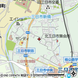 大阪府河内長野市三日市町256-1周辺の地図