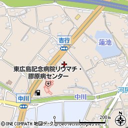 広島県東広島市西条町吉行855周辺の地図