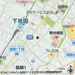 セブンイレブン広島祇園１丁目店周辺の地図
