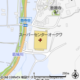 ダイソースーパーセンターオークワ御所店周辺の地図