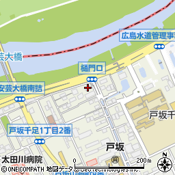 ファミール戸坂千足周辺の地図