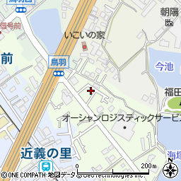 大阪府貝塚市鳥羽167周辺の地図
