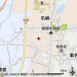奈良県御所市名柄周辺の地図