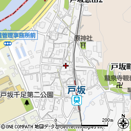 広島県広島市東区戸坂惣田周辺の地図