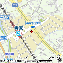 広島県東広島市寺家駅前13-35周辺の地図