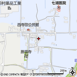 奈良県御所市西寺田268周辺の地図