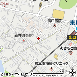 大阪府貝塚市半田61周辺の地図