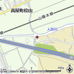 広島県東広島市高屋町桧山401周辺の地図