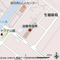 兵庫県淡路市周辺の地図